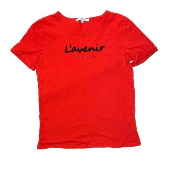 ON S'EN FOUT DES GARCONS The Future Is Ours Red Tee - Picture 1 of 3